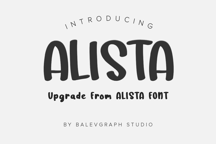 Alista Font Upgrade example image 1