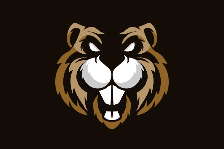 Abstract beaver logo mascot example image 1