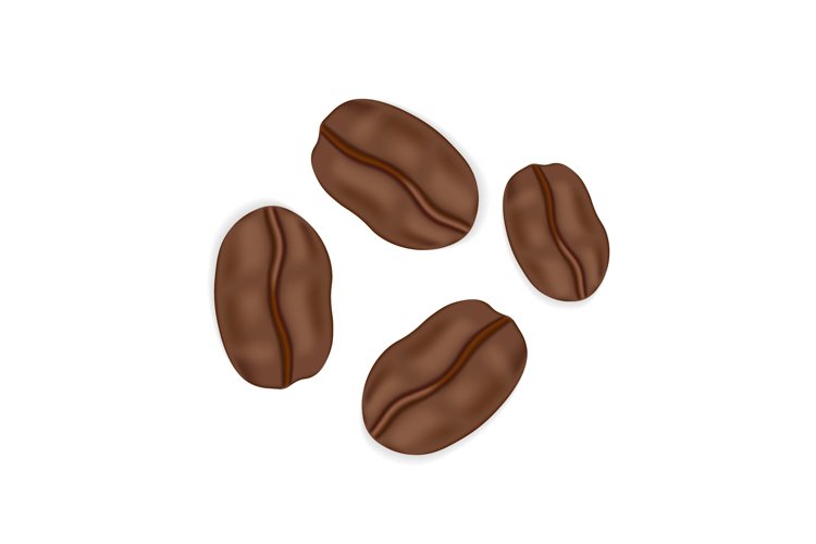 Vector icon coffee bean for cafe label, packing and emblem example image 1