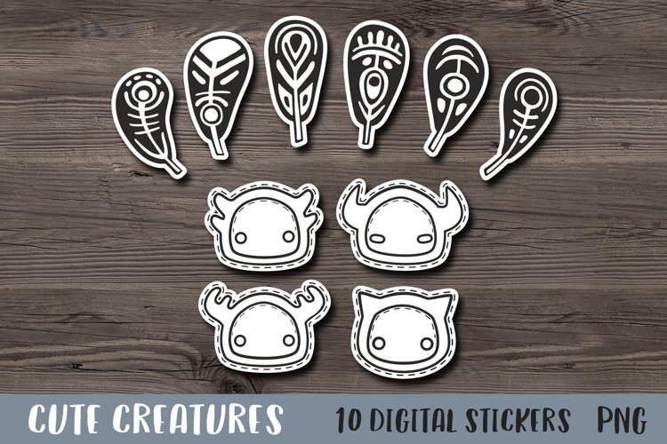 printable laptop stickers design bundles