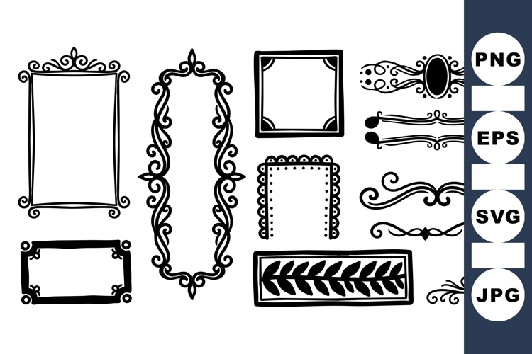 Vintage Ornate Frame Vector for Crafts