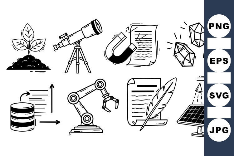 Science and Technology Icon for Digital Projects