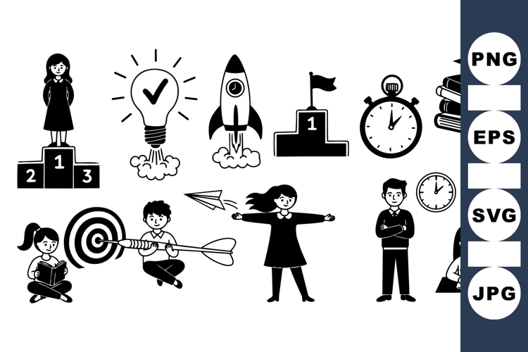 Business Success Achievement Icon Vector