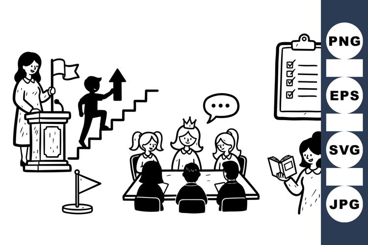 Black And White Clipart Image 7