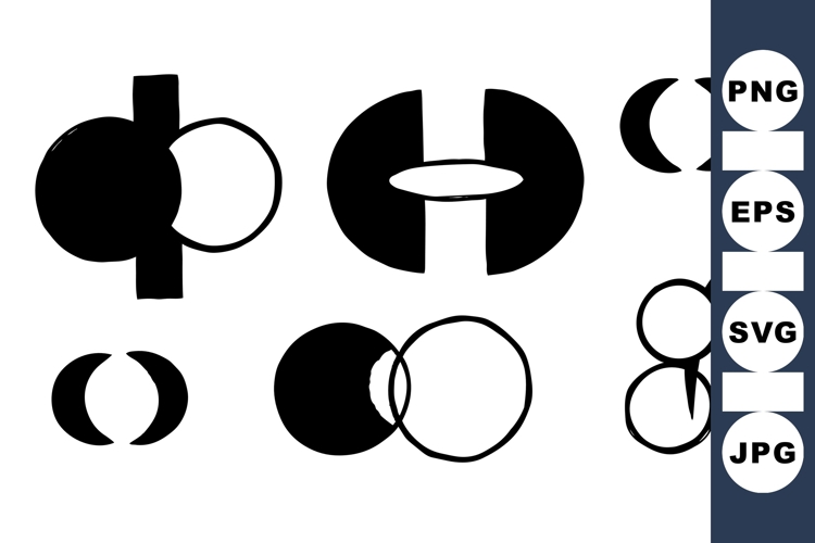 Modern Abstract Geometric Circle Vector