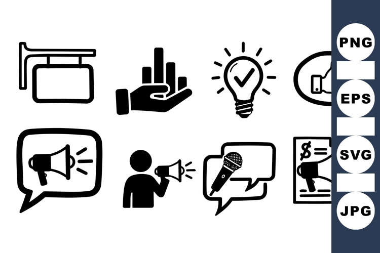 Marketing Icon Vector for Business Graphics