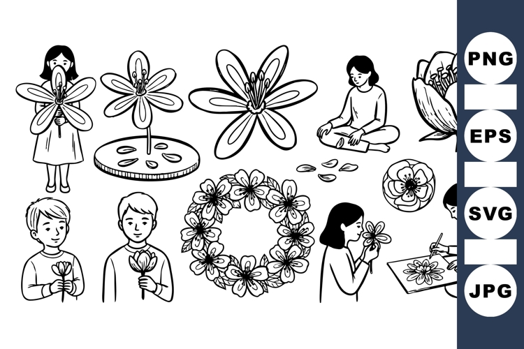 Floral Wreath Clipart Image 3