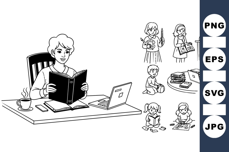 School Kids Clipart Image 3