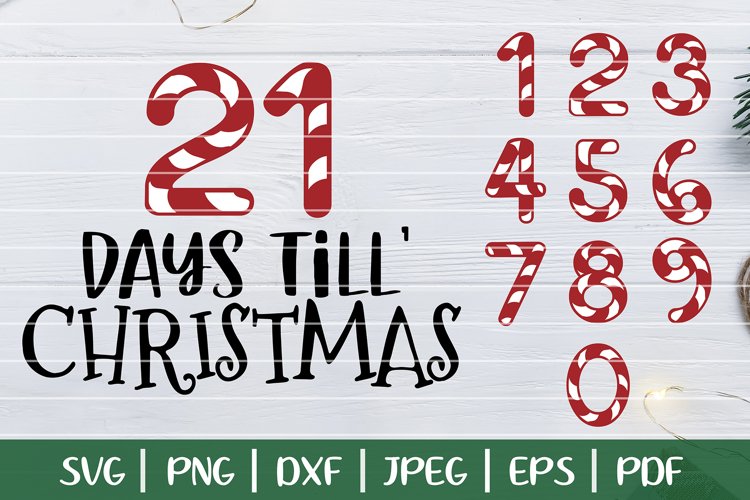 Days Until Christmas SVG Christmas Countdown SVG 351891 