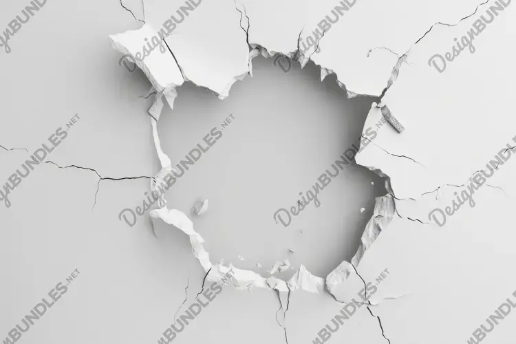 Crack Holl Background Wallpaper