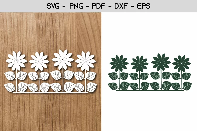 Sunflower Paper Template SVG