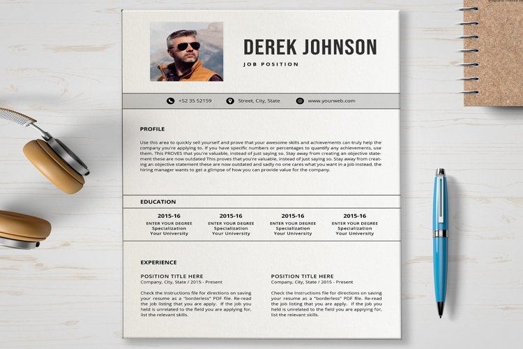 Resume Template example image 1