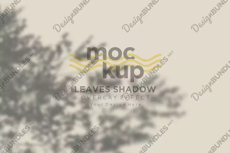Leaves Shadow Overlay Effect Mockup