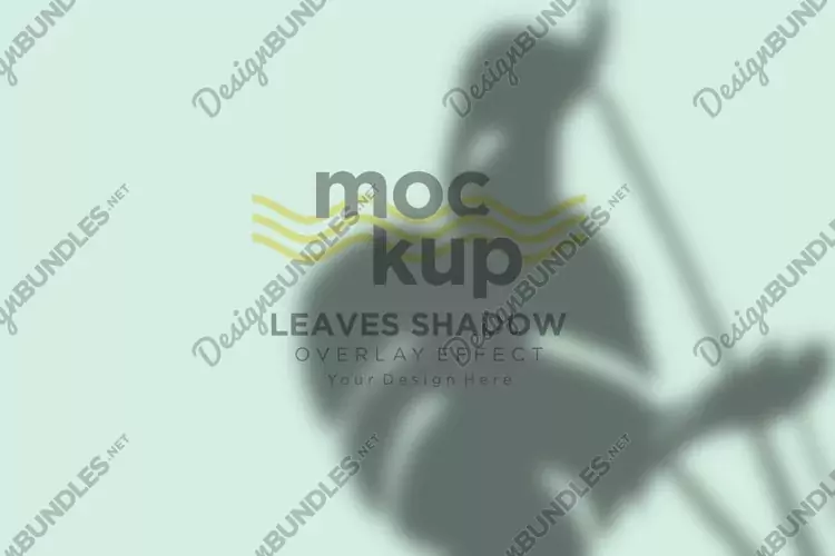 Leaves Shadow Overlay Effect Mockup