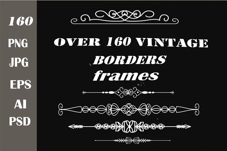 Frames. Borders. Vintage borders and frames.
