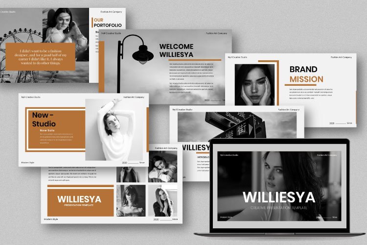 Williesya Creative Keynote Template example image 1