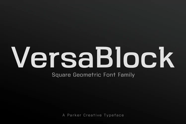 VersaBlock Sharp Geometric Font
