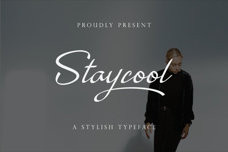 Staycool - modern calligraphy font example image 1