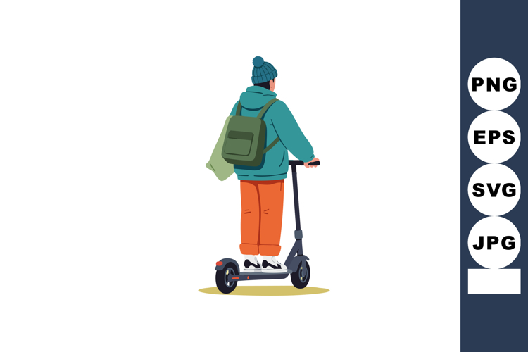 Scooter Clipart Image 23