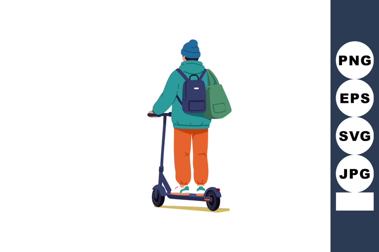Scooter Clipart Image 22