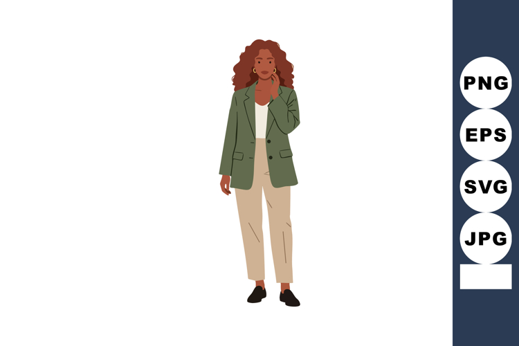 Curly Hair Clipart Image 10