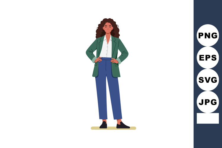 Curly Hair Clipart Image 2