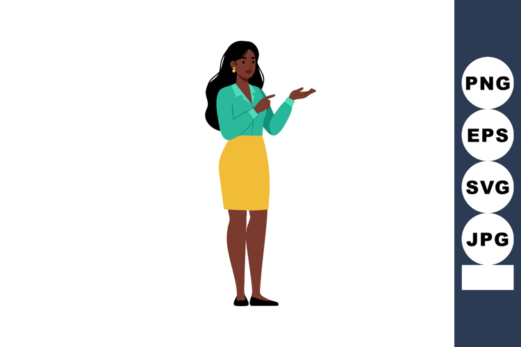 African American Woman Clipart Image 24