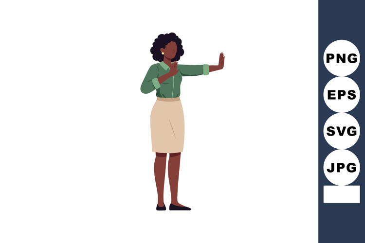 African American Woman Clipart Image 23