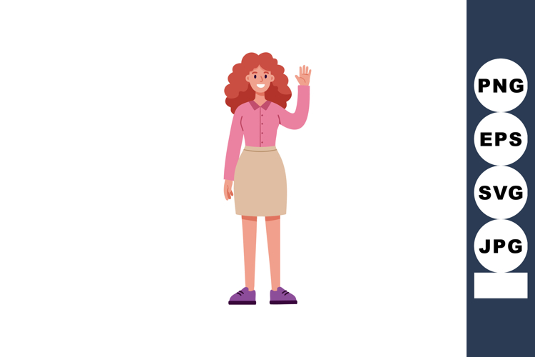 Curly Hair Clipart Image 10