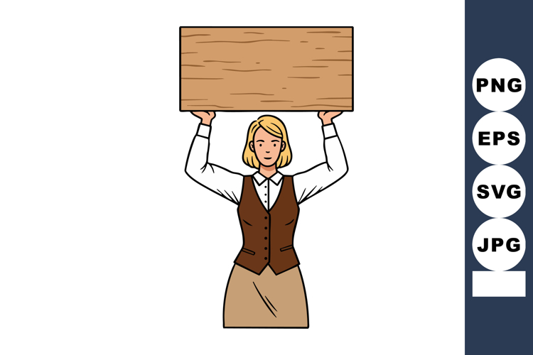 Wooden Sign Clipart Image 14