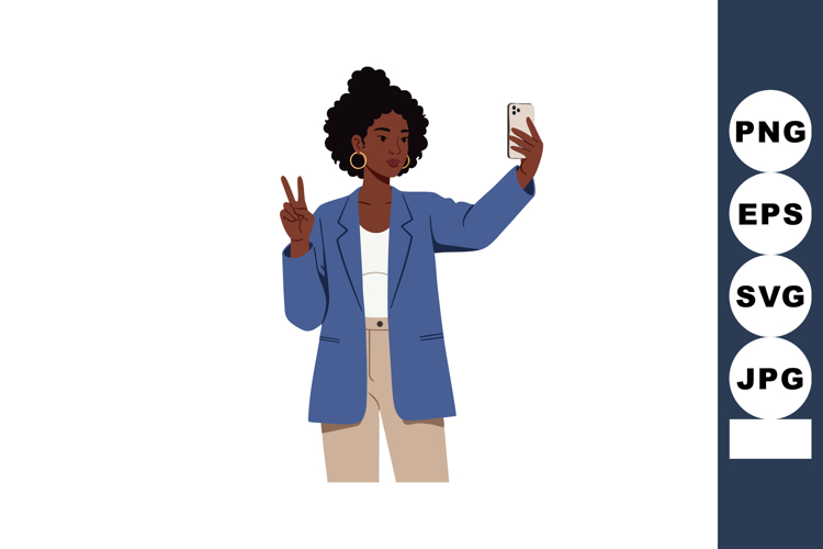African American Woman Clipart Image 2