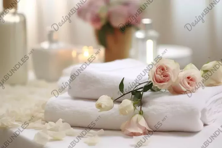 Bedside Comfort Towels Background Wallpaper