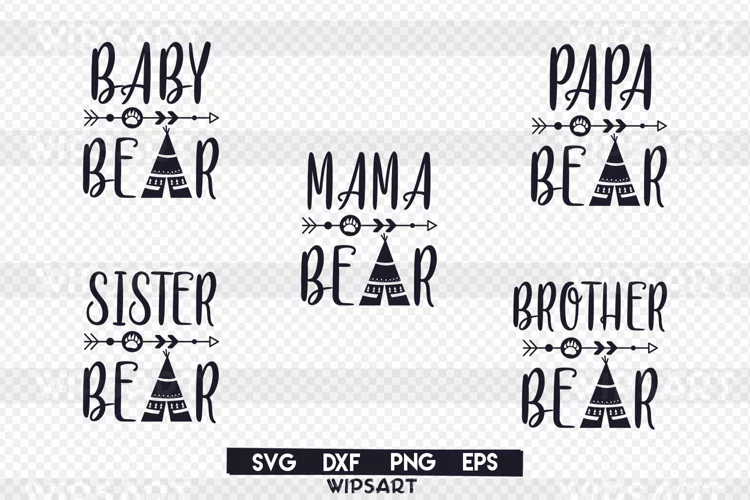 SALE! Arrow mama bear svg, papa bear svg, brother bear