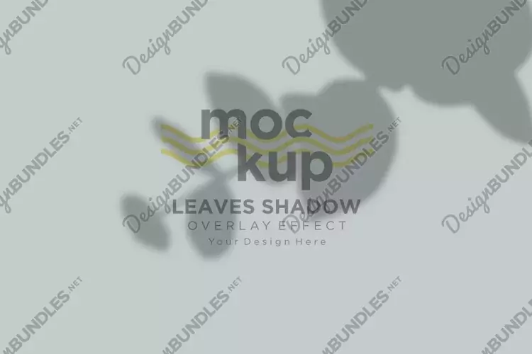 Leaves Shadow Overlay Effect Mockup