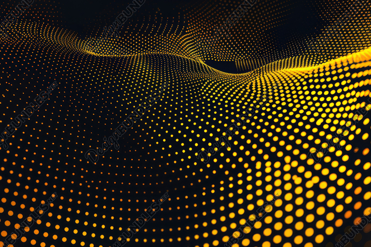 Dots Waves Background Wallpaper