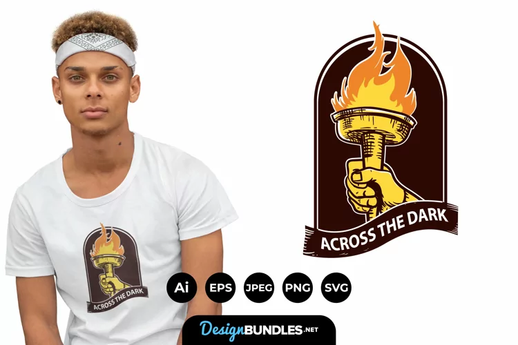 Across The Dark for T-Shirt Design