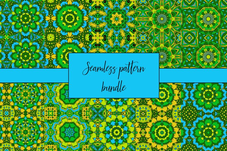 Oriental ornament relaxing. Doodle Seamless pattern example image 1