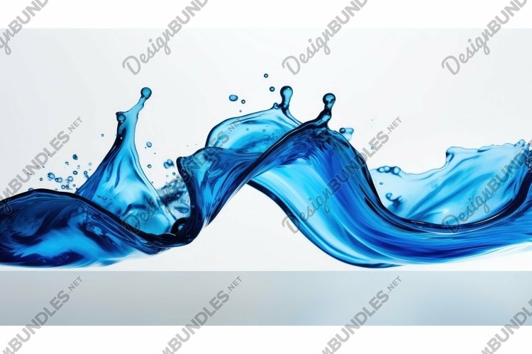 glass blue liquid example image 1