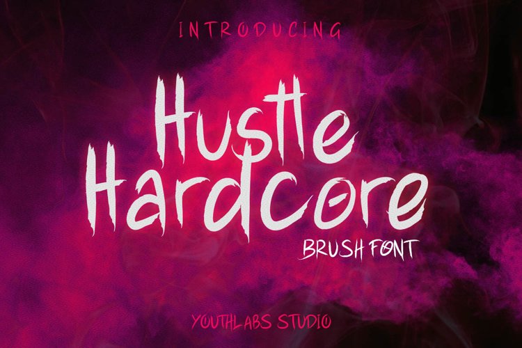 Hustle Hardcore - Brush Font example image 1