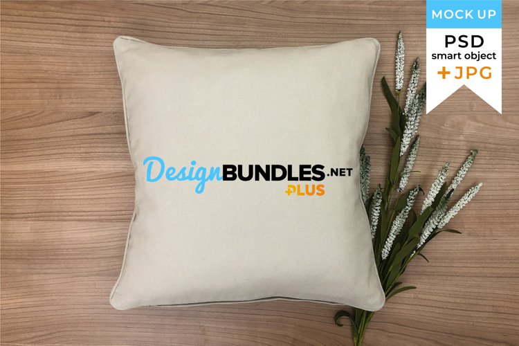 Pillow Mockup | Cushion Mockup in JPG and PSD smart object