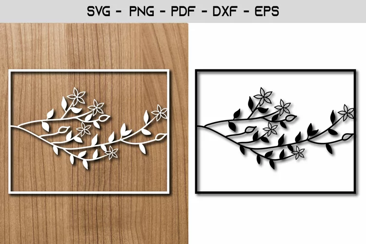 Decoration Tree Laser and Paper Cut Template Design
