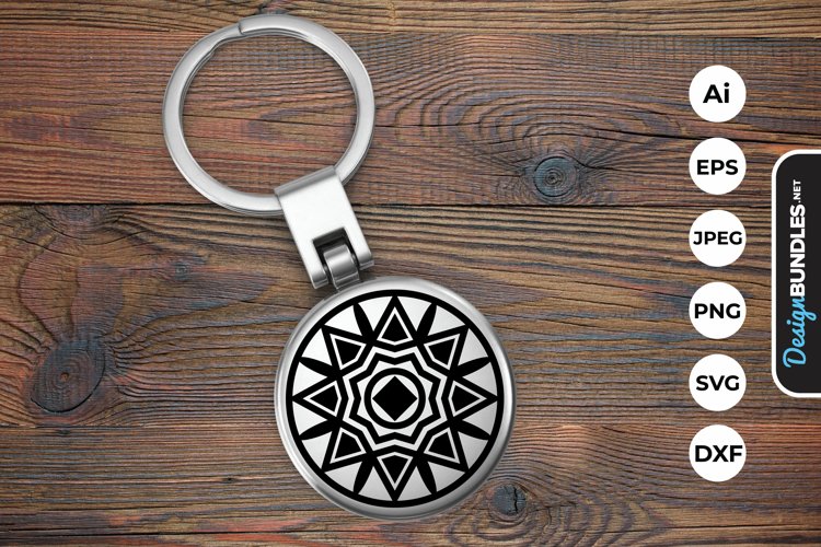 Esoteric Pattern Keychain