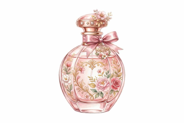 Glass Perfume Bottle Mothers Day