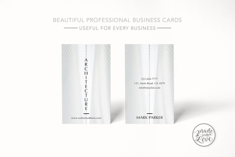 Architecture elegant business card example image 1