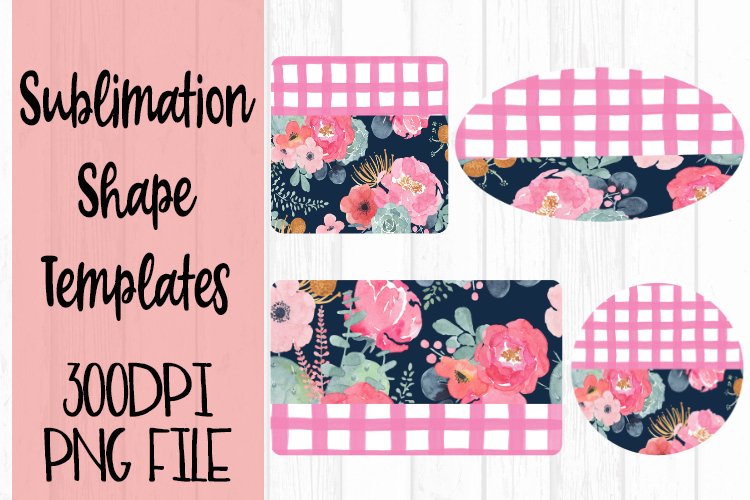 Pink and Navy Sublimation Templates
