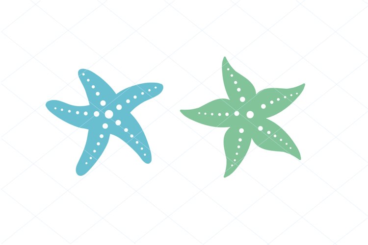 Cute Starfish SVG PNG Digital File Clipart Traceable example image 1