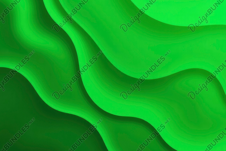 Green Wavy Background