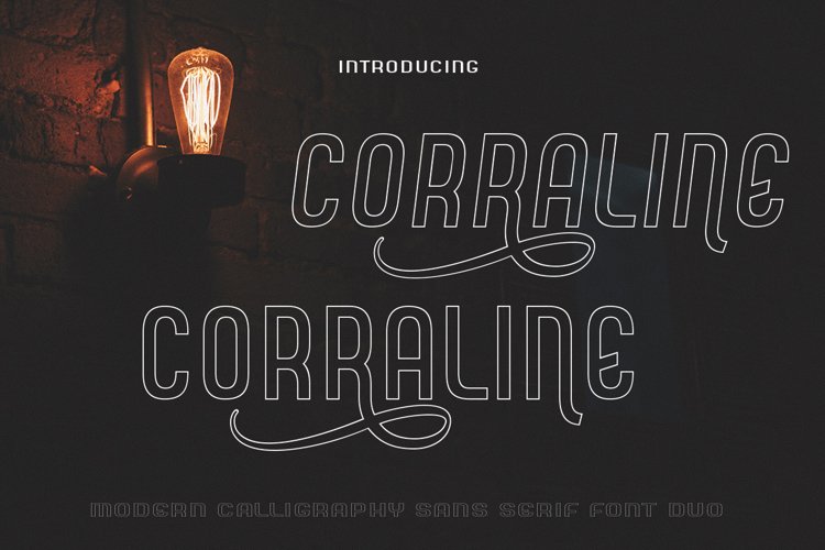 CORRALINE LINE FONT DUO example image 1