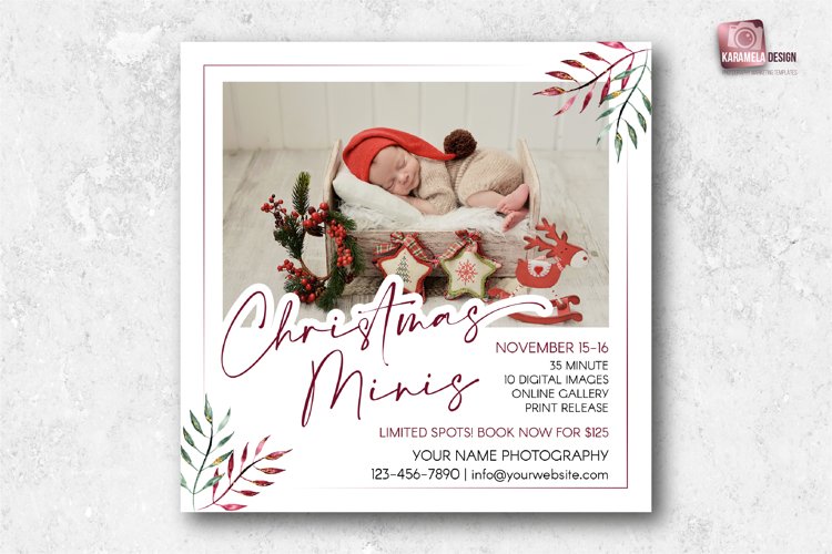 Christmas Minis Marketing Board example image 1