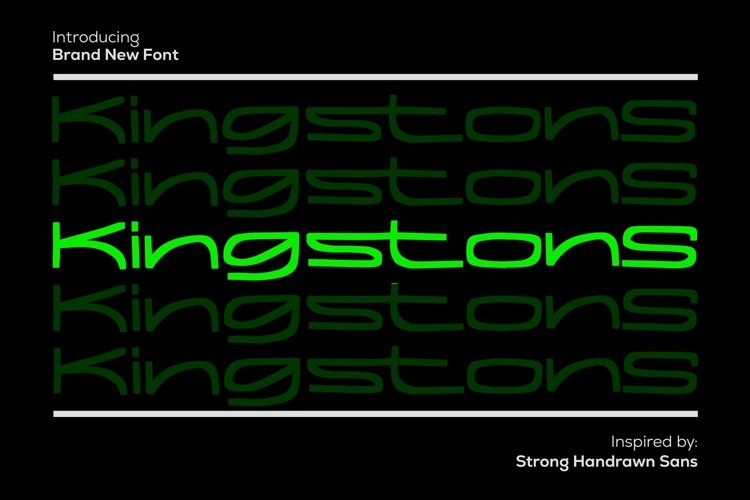 Web Font Kingstons - Handrawn Sans Font example image 1